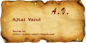 Ajtai Vazul névjegykártya